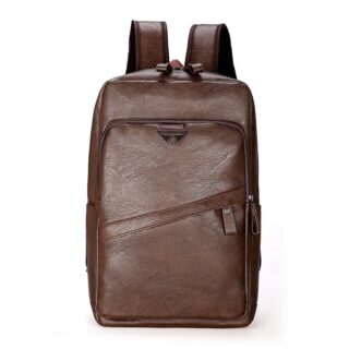 Leather Computer Backpack - Dark Brown - Leather Backpack