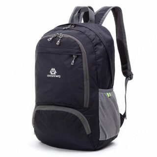 Foldable Nylon Backpack: waterproof and lightweight - Black - Backpack Hiking Backpack