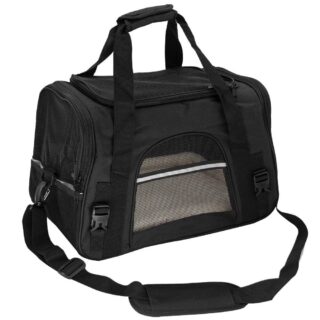 Mesh Animal Travel Backpack - Black, S - Dog Cat