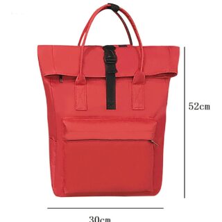 Nylon Backpack Berlin Design - Red - Backpack