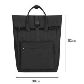 Nylon backpack Berlin design - Black - luggage Handbag