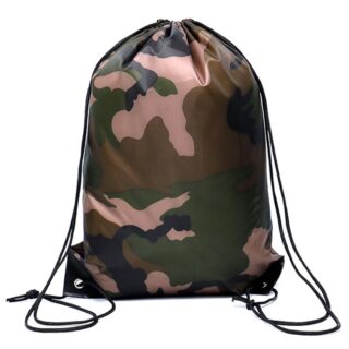 Petit sac à dos camouflage avec cordon de serrage - Sac à dos à cordon Cordon de serrage