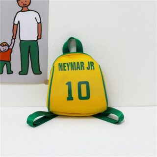 Petit sac à dos motif joueur de football - Jaune - Pièce Des biens