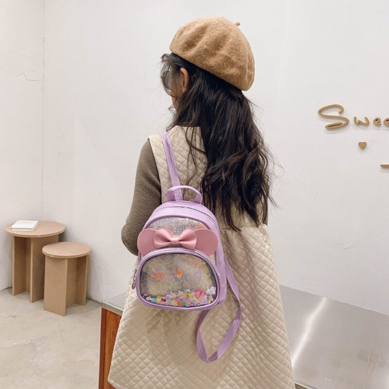 Small Girl'S Backpack With Bow