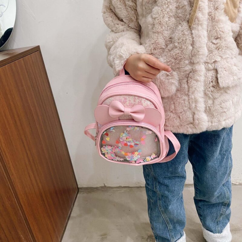 Small Girl'S Backpack With Bow