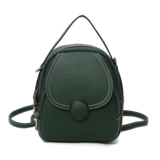 Petit sac à dos cuir femme - Vert - Sac à dos en cuir pour femmes Sac à dos