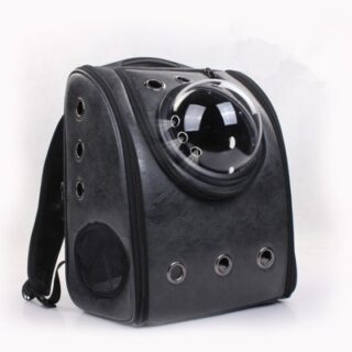 Solid color animal backpack with window