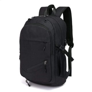 Sports Backpack with USB Port - Black - Backpack Laptop Backpack