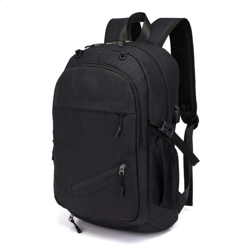 Sports Backpack With Usb Port - Black - Backpack Laptop Backpack