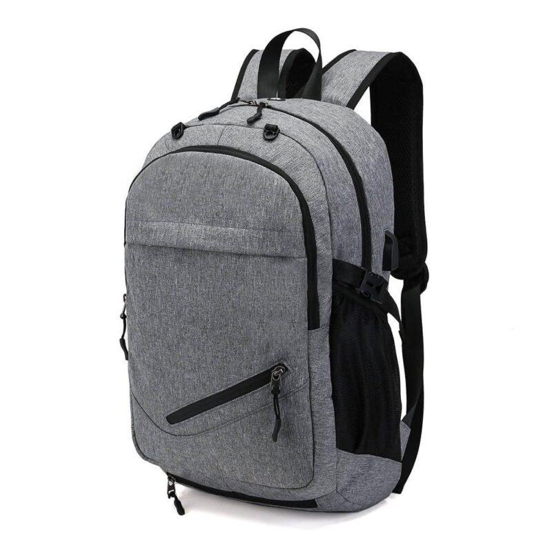 Sports Backpack With Usb Port - Grey - Gym Bag Backpack