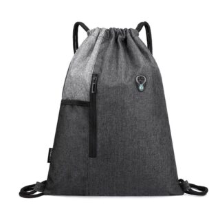 Two-tone drawstring sport backpack