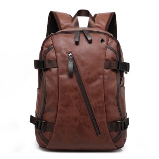 Sac à dos vintage en cuir pour homme - Marron - Sac Sac à dos