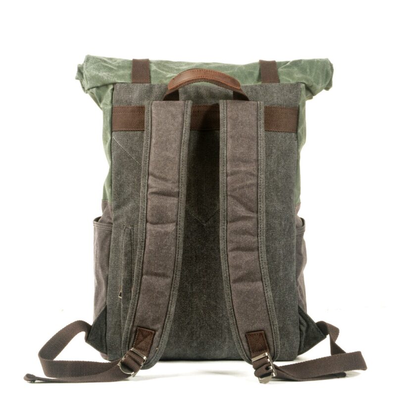 Vintage Leatherette Hiking Backpack - Image 6
