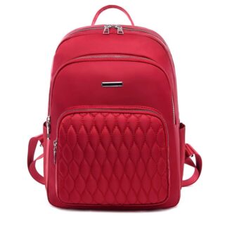 Women's soft and durable backpack - Red - Handbag Backpack