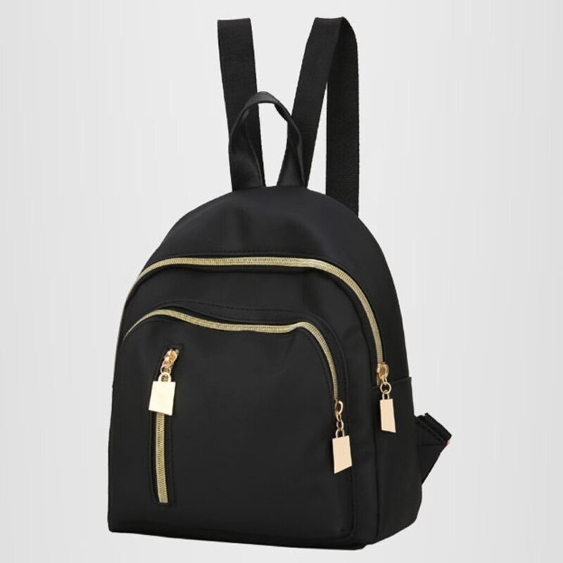 Women'S Casual Black Backpack