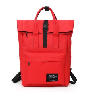 Women's Rolltop Computer Backpack - Red - Backpack School Backpack