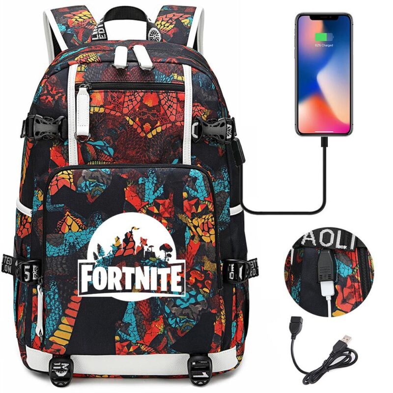 Sac À Dos Fortnite Étanche Avec Prise Usb - Les Lakers De Los Angeles Sac À Dos