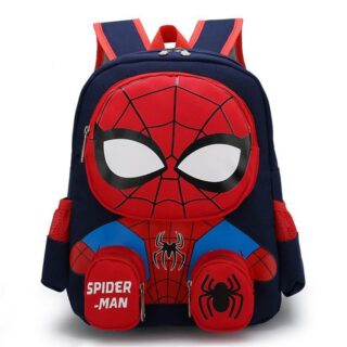 Sac à dos tout doux Spider-Man rouge et bleu avec un fond blanc