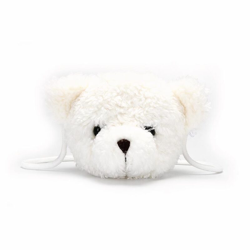 White Teddy Bear Plush Bag