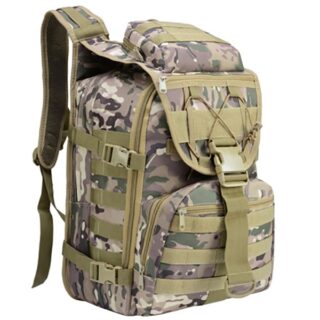 Sac à dos militaire Sports de plein air multicolore avec un fond blanc