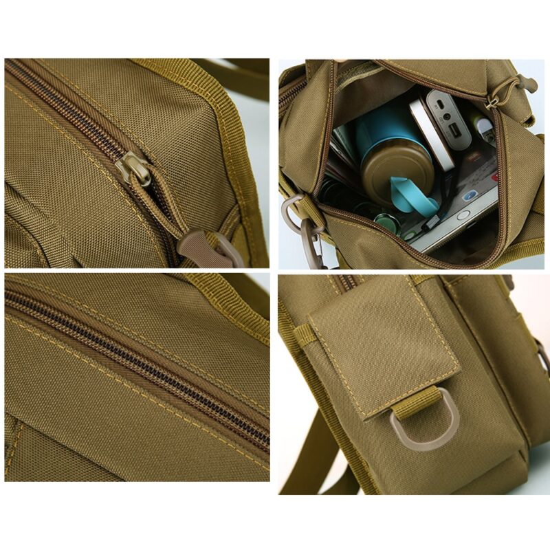 Military Shoulder Bag With Various Compartments - Image 3