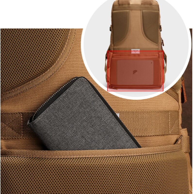 Military Style Canvas Travel Backpack - Image 5