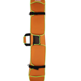 Sac de Snowboard de 155cm orange avec un fond blanc