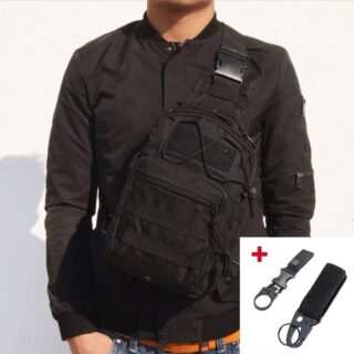 Soft military backpack with shoulder strap