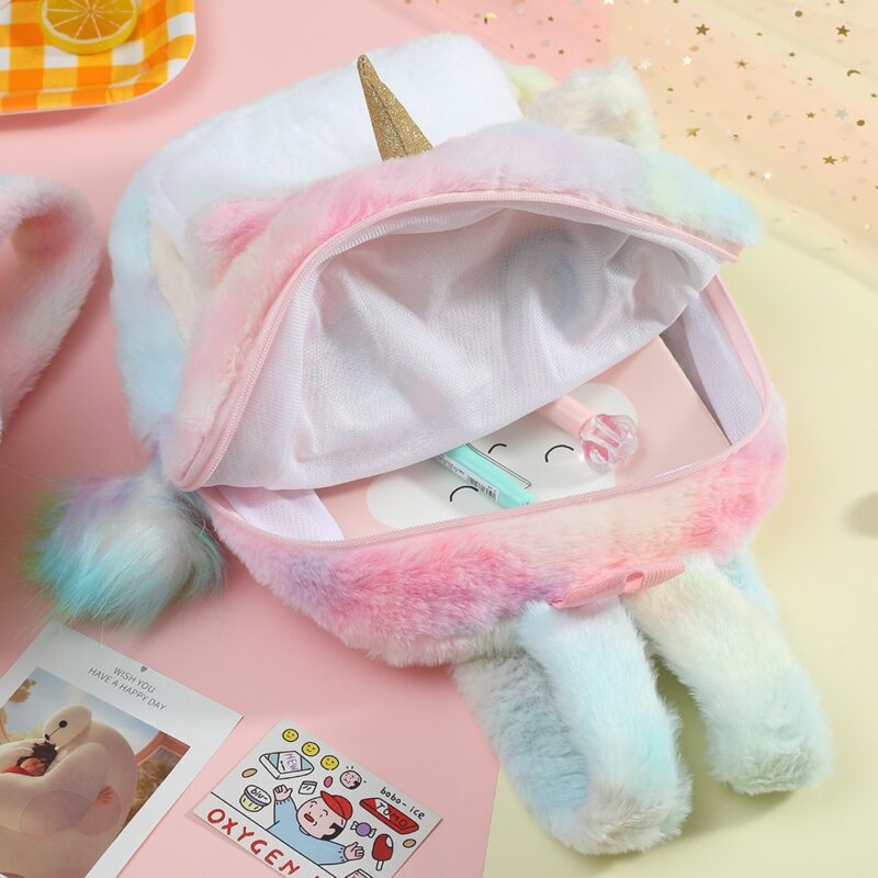 Soft Unicorn Backpack For Children - Image 2