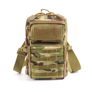 Sac à main tactique avec ceinture de hanche vert armée à la mode