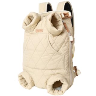 Fashionable dog backpack made of high quality fleece material