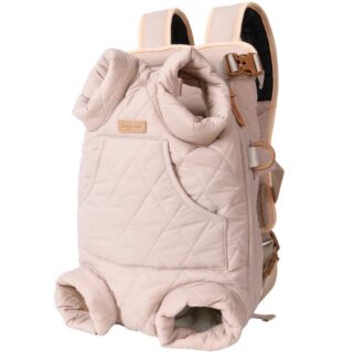 Fleece dog backpack