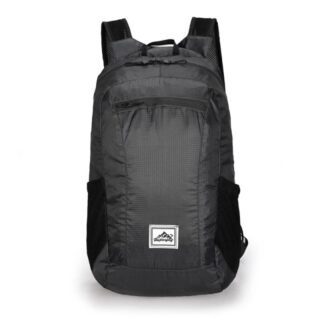 Lightweight and foldable ski backpack in black, very high quality and fashionable