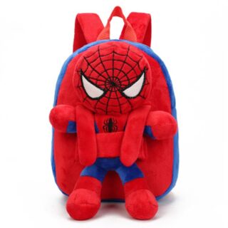 Spider-man backpack with plush behind