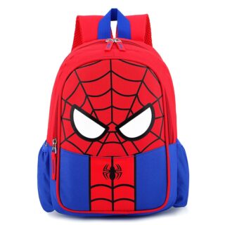 Waterproof spider-man backpack red and blue