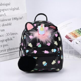 Mini unicorn backpack with ice cream cone design