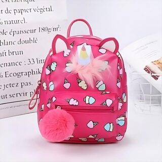 Mini unicorn backpack with ice cream cone design