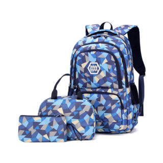 3D Geometric Backpack for Teenager 3
