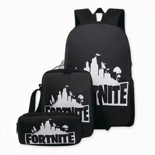 Fortnite black 3-piece backpack