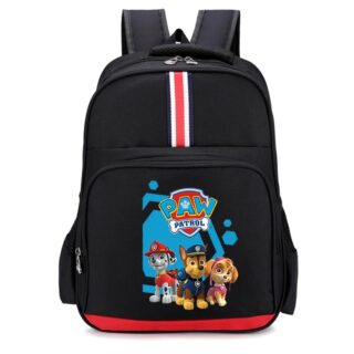 Patrol backpack with black and red stripes