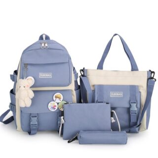 Set of backpacks with bear plush -1