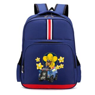 Chase Patrol blue backpack with white background