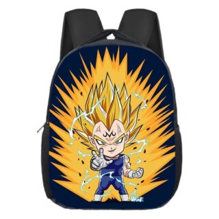 Sac à dos Dragon Ball Z Majin Vegeta motif orange