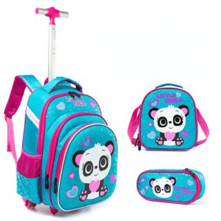 Girls' Owl Backpack on Wheels