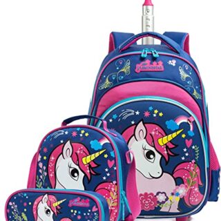 Unicorn backpack with wheels