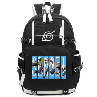 Kakashi Hatake black backpack with blue attack pattern