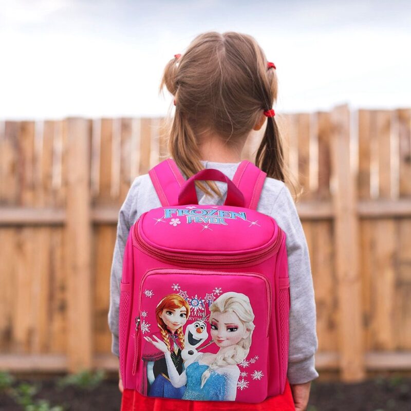 Polyester Frozen Backpack For Girls