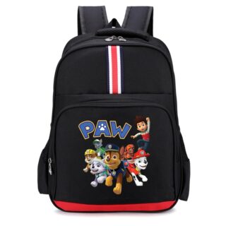 Ryder and his team Patrol backpack black with red and white stripe