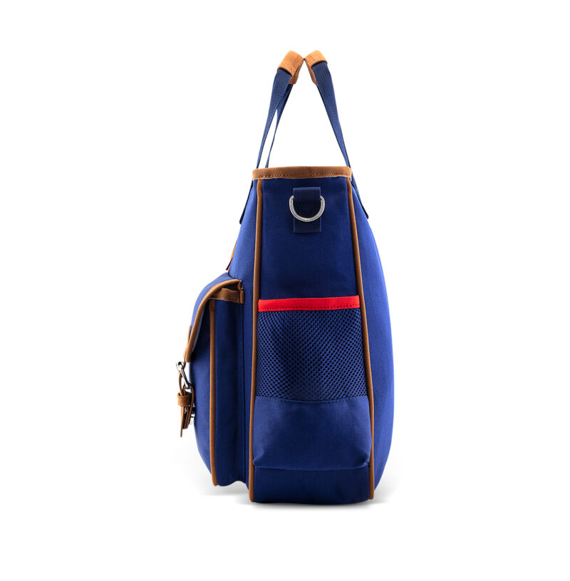 Blue Canvas Shoulder Bag With Mickey Logo For Children