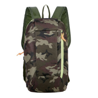 Sac à dos motif camouflage ultraléger pour randonnée vert armée à la mode